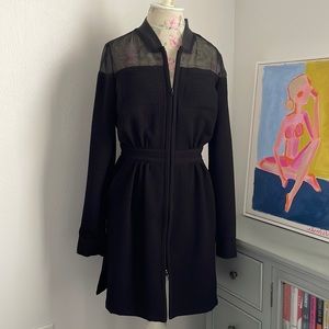 Black Zip-Up Dress